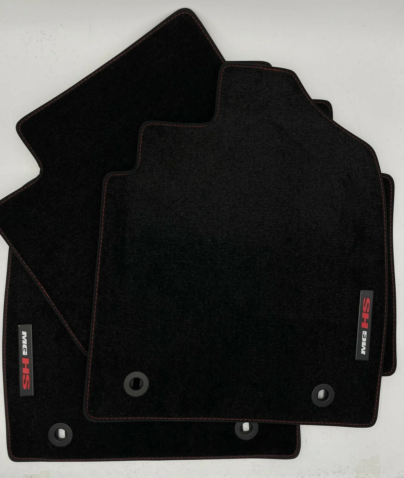 Genuine MG HS SAS23 2019–2024 Tailored Carpet Floor Mats (Red Stitching)